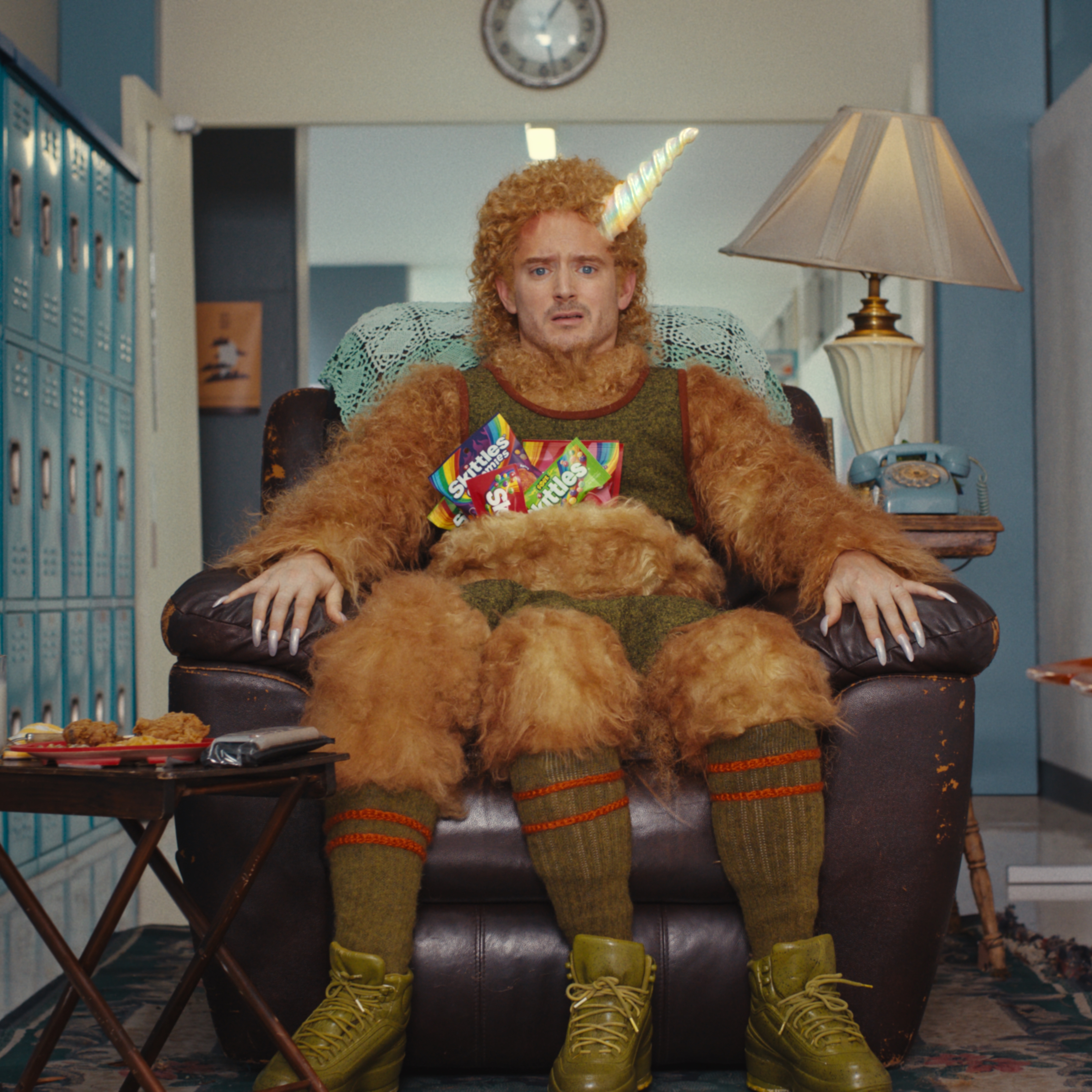 Elijah Wood in the SKITTLES Big Game Commercial